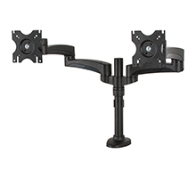 BT7374 - Twin Screen with Dual Articulated Arms Flat Screen Desk Mount