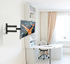 BT7513 - Double Arm with Tilt and Swivel Flat Screen Wall Mount - Lifestyle Image