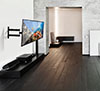 BT7515 Double Arm with Tilt and Swivel Flat Screen Wall Mount - Side View