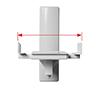 Adjustable clamp to accommodate larger speaker sizes