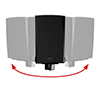 Tilt and swivel adjustment allows perfect positioning