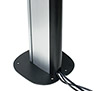 Discreet, small footprint base compliments the high-end aesthetic of System X