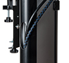 Integrated cable management covers hide untidy cables and add to the stylish finish