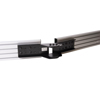 Integrated angle guides to help obtain the desired curve to your video wall.