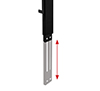 Adjustable extension arm for optimal positioning of mounted accessories
