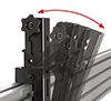 Tilt adjustment of up +20&deg; for enhanced overhead visibility