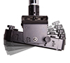 Features easy, incremented tilt adjustment