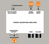 BT928 - Stereo Headphone Amplifier - Instuction Diagram