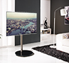 BTF801 Flat Screen TV Stand with Round Base