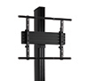 Maximum VESA fixing can be increased to 600mm using the included  adapter arms