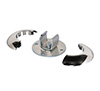 BT7056 - 50mm Pole Floor Fixing Kit - Chrome
