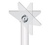 BT7808 - Up to +90&deg; tilt of pole for angled ceilings or walls