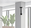 BT7831 - Ideal for creating multi-screen pole mounted installations - such as video walls
