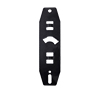 Integrated cover sheilds on the plate prevent device tampering