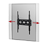 BT8322 - Easy lateral adjustment of the screen once mounted