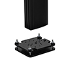 Level adjustment suitable for use on uneven surfaces or floors
