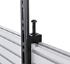 Arms feature levelling screws to adjust the screen height