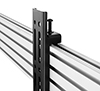 Features height adjustment screws