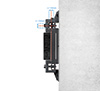 BT8390-WFK6 -Micro-Adjustment of the height & depth of the installation to counteract uneven walls