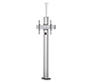 BT8702 - Premium Floor-to-Ceiling Screen Mount - Silver & Black
