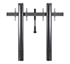BT8710 - Premium Floor-To-Wall Twin Screen VC Stand - Black