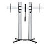 BT8712 - Premium Freestanding Twin Screen UC Stand - Silver & Black