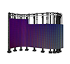 BT9376-Freestanding Waved Direct View LED Videowall Stand