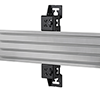 Micro-adjustment of the height and depth of the mounting rail