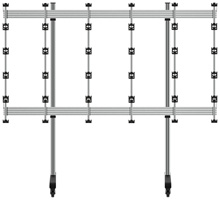 BT93INFWP-M-5X5  - Mobile Stand for INFiLED WP Series 4x4 DVLED Videowall