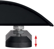 BT93UNIUPS-S-6X6 Adjustable levelling feet to accommodate uneven floor surfaces