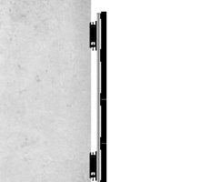BT93UNIUPS-W-6X6 Close to the wall install - Only 121mm from the wall to the front of the panel