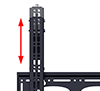 BT9910 - Adjustment screws allow screen to be levelled once mounted